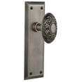 thumbnail image 1 of Nostalgic Warehouse Nykvic_Dp_Kh Victorian Solid Brass Dummy Door Knob Set - Grey, 1 of 3