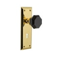 thumbnail image 1 of Nostalgic Warehouse Nykwab_Sd_Kh New York Solid Brass Rose Single Dummy Door Knob - Brass, 1 of 7