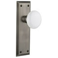 thumbnail image 1 of Nostalgic Warehouse Nykwhi_Psg_234_Nk White Porcelain Solid Brass Passage Door Knob Set -, 1 of 4