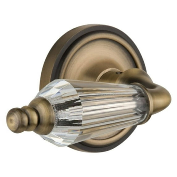 Nostalgic Warehouse Claprl_Psg_234_Nk Vintage Restoration Parlor Crystal Handle Solid