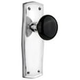 thumbnail image 1 of Nostalgic Warehouse Prablk_Psg_238_Nk Black Porcelain Solid Brass Passage Door Knob Set -, 1 of 7