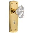 thumbnail image 1 of Nostalgic Warehouse Pracha_Prv_234_Kh Vintage Fluted Chateau Crystal Privacy Door Knob Set, 1 of 7