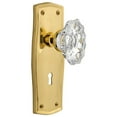 thumbnail image 1 of Nostalgic Warehouse Pracha_Prv_234_Kh Vintage Fluted Chateau Crystal Privacy Door Knob Set, 1 of 7