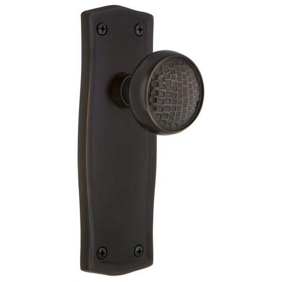 Nostalgic Warehouse Pracra_Prv_234_Nk Craftsman Solid Brass Privacy Door Knob Set - Bronze