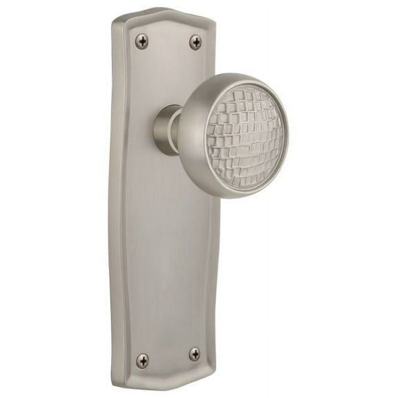 Nostalgic Warehouse Pracra_Psg_238_Nk Craftsman Solid Brass Passage Door Knob Set - Nickel