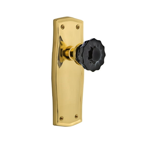 Nostalgic Warehouse Pracrb_Dd_Nk Prairie Solid Brass Rose Dummy Door Knob Set - Brass