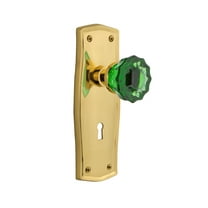Nostalgic Warehouse Pracre_Sd_Kh Prairie Solid Brass Rose Single Dummy Door Knob - Brass