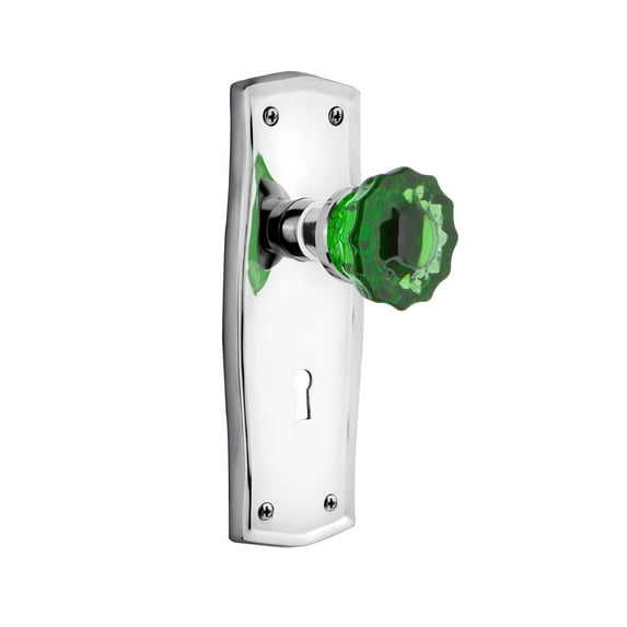 Nostalgic Warehouse Pracre_Sd_Kh Prairie Solid Brass Rose Single Dummy Door Knob - Chrome