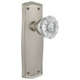 thumbnail image 1 of Nostalgic Warehouse Pracry_Prv_234_Nk Crystal Solid Brass Privacy Door Knob Set - Nickel, 1 of 4