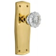 thumbnail image 1 of Nostalgic Warehouse Pracry_Dp_Nk Crystal Solid Brass Dummy Door Knob Set - Brass, 1 of 4