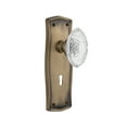 thumbnail image 1 of Nostalgic Warehouse Pracvi_Dd_Kh Vintage Crystal Victorian Dummy Door Knob Set - Brass, 1 of 2