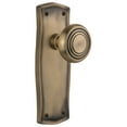 thumbnail image 1 of Nostalgic Warehouse Pradec_Sd_Nk Deco Solid Brass Single Dummy Door Knob - Brass, 1 of 7