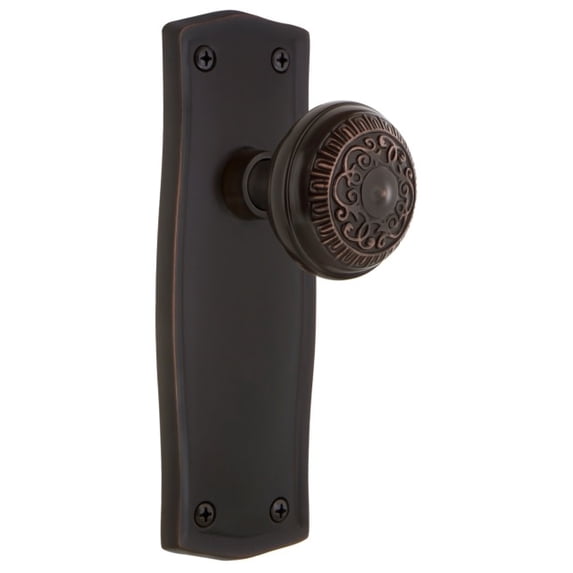 Nostalgic Warehouse Praead_Sd_Nk Egg And Dart Solid Brass Single Dummy Door Knob - Bronze