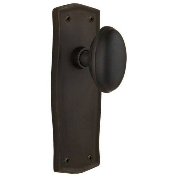 Nostalgic Warehouse Prahom_Prv_238_Nk Homestead Solid Brass Privacy Door Knob Set - Bronze
