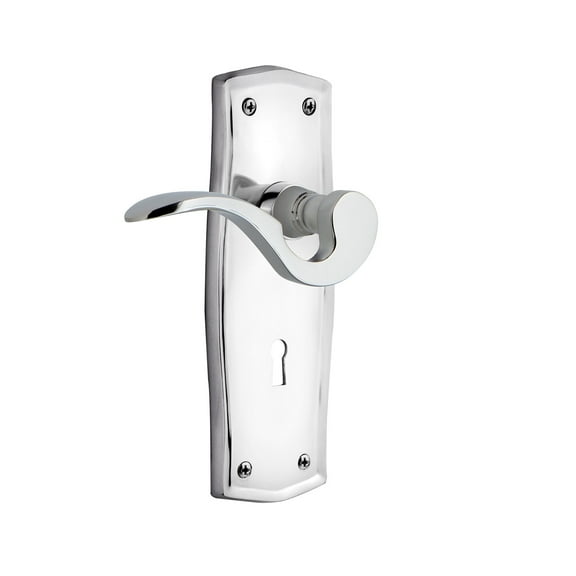 Nostalgic Warehouse Praman_Prv_238_Kh Manor Privacy Door Lever Set - Chrome