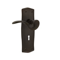 Nostalgic Warehouse Praman_Psg_238_Kh Manor Passage Door Lever Set - Bronze