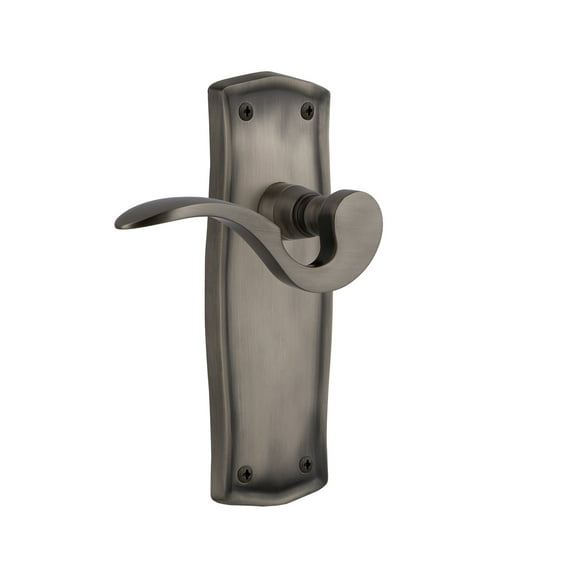 Nostalgic Warehouse Praman_Sd_Nk_Lh Manor Non-Turning One-Sided Door Lever - Grey