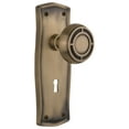 thumbnail image 1 of Nostalgic Warehouse Pramis_Psg_234_Kh Mission Solid Brass Passage Door Knob Set - Brass, 1 of 5