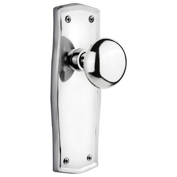 Nostalgic Warehouse Pranyk_Sd_Nk New York Solid Brass Single Dummy Door Knob - Chrome