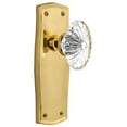 thumbnail image 1 of Nostalgic Warehouse Praofc_Dp_Nk Vintage Fluted Crystal Flower Dummy Door Knob Set - Brass, 1 of 7