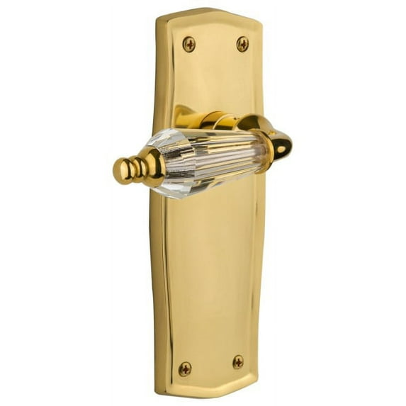 Nostalgic Warehouse Praprl_Prv_234_Nk Vintage Parlor Crystal Handle Privacy Lever Set -