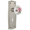 thumbnail image 1 of Nostalgic Warehouse Praros_Psg_238_Kh Vintage Farmhouse Painted Rose Passage Door Knob Set, 1 of 1