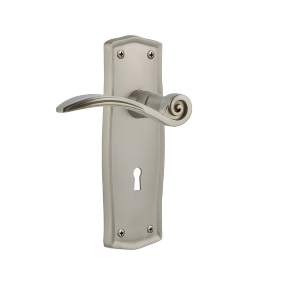Nostalgic Warehouse Praswn_Sd_Kh_Rh Swan Non-Turning One-Sided Door Lever - Nickel