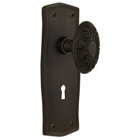 Nostalgic Warehouse Pravic_Sd_Kh Victorian Solid Brass Single Dummy Door Knob - Bronze