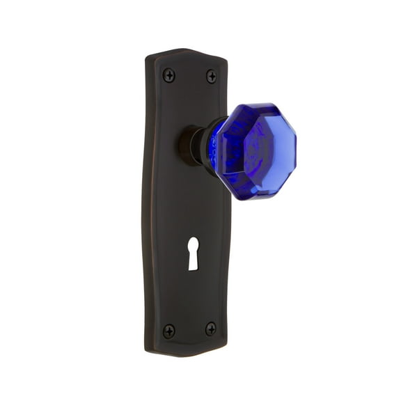 Nostalgic Warehouse Prawac_Psg_238_Kh Prairie Solid Brass Rose Passage Door Knob Set -