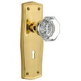 thumbnail image 1 of Nostalgic Warehouse Prawal_Prv_234_Kh Vintage Waldorf Gem Cut Crystal Privacy Door Knob, 1 of 7