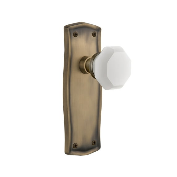 Nostalgic Warehouse Prawaw_Dd_Na_Nk Prairie Solid Brass Rose Dummy Door Knob Set - Brass