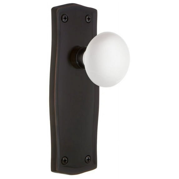 Nostalgic Warehouse Prawhi_Prv_234_Nk Vintage Farmhouse White Porcelain Privacy Door Knob