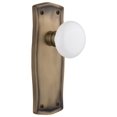 thumbnail image 1 of Nostalgic Warehouse Prawhi_Prv_238_Nk Vintage Farmhouse White Porcelain Privacy Door Knob, 1 of 7