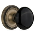 thumbnail image 1 of Nostalgic Warehouse Ropblk_Prv_234_Nk Black Porcelain Solid Brass Privacy Door Knob Set -, 1 of 7