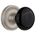 thumbnail image 1 of Nostalgic Warehouse Ropblk_Prv_238_Nk Black Porcelain Solid Brass Privacy Door Knob Set -, 1 of 2