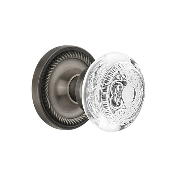 Nostalgic Warehouse Ropced_Psg_234_Nk Vintage Crystal Egg And Dart Passage Door Knob Set -