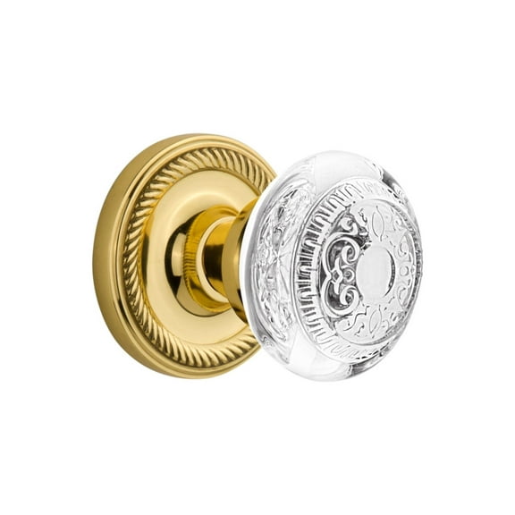 Nostalgic Warehouse Ropced_Psg_238_Nk Vintage Crystal Egg And Dart Passage Door Knob Set -
