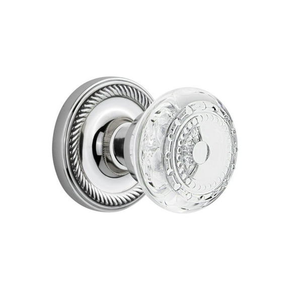 Nostalgic Warehouse Ropcme_Psg_234_Nk Vintage Crystal Meadows Passage Door Knob Set -