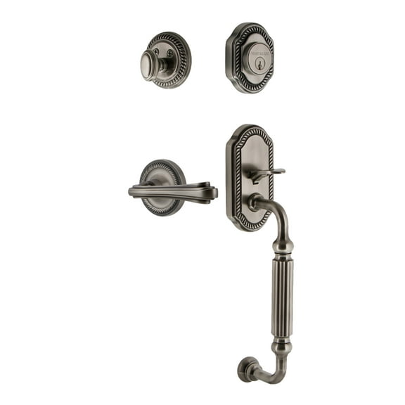 Nostalgic Warehouse Ropflr_Eset_238_Fg_Lh Rope Left Handed Sectional Single Cylinder Keyed