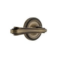 thumbnail image 1 of Nostalgic Warehouse Ropflr_Sd_Nk_Rh Fleur Non-Turning One-Sided Door Lever - Brass, 1 of 1