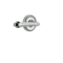 Nostalgic Warehouse Ropflr_Sd_Nk_Rh Fleur Non-Turning One-Sided Door Lever - Chrome