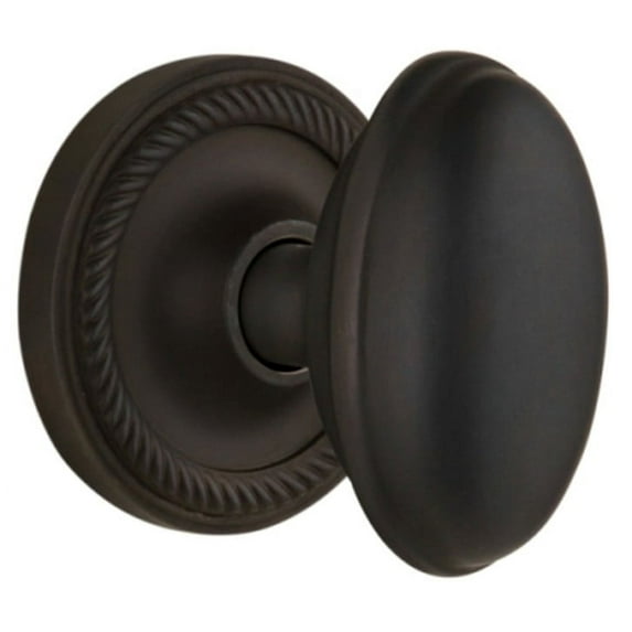 Nostalgic Warehouse Rophom_Psg_234_Nk Homestead Solid Brass Passage Door Knob Set - Bronze