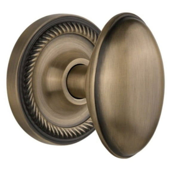 Nostalgic Warehouse Rophom_Sd_Nk Homestead Solid Brass Single Dummy Door Knob - Brass