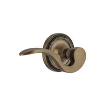 Nostalgic Warehouse Ropman_Prv_238_Nk_Lh Manor Privacy Door Lever Set - Brass