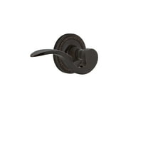 Nostalgic Warehouse Ropman_Psg_234_Nk_Lh Manor Passage Door Lever Set - Bronze