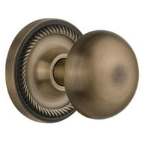 Nostalgic Warehouse Ropnyk_Prv_234_Nk New York Solid Brass Privacy Door Knob Set - Brass