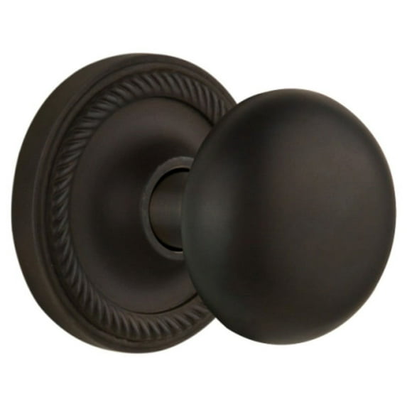 Nostalgic Warehouse Ropnyk_Psg_238_Nk New York Solid Brass Passage Door Knob Set - Bronze