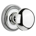 thumbnail image 1 of Nostalgic Warehouse Ropnyk_Psg_234_Nk New York Solid Brass Passage Door Knob Set - Chrome, 1 of 7