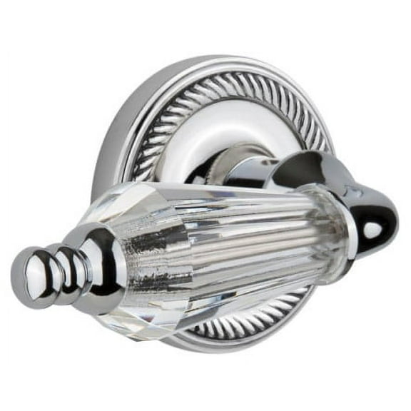 Nostalgic Warehouse Ropprl_Dp_Nk Parlor Solid Brass Dummy Lever Set - Chrome