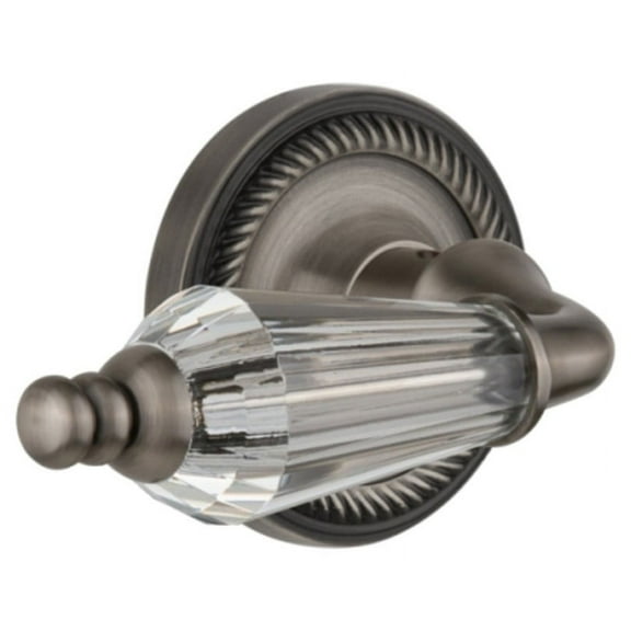 Nostalgic Warehouse Ropprl_Prv_238_Nk Parlor Solid Brass Privacy Lever Set - Grey